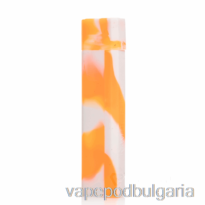 Vape Bulgaria White Rhino Silicone Dab Out [quartz] Orange White (uv Glow)